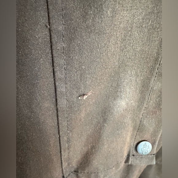 Low Rider Brown Duster Duck Cloth Oil Skin Waxed Cotton Trench Coat - Picture 16 of 16